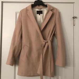 Blush winter pea coat